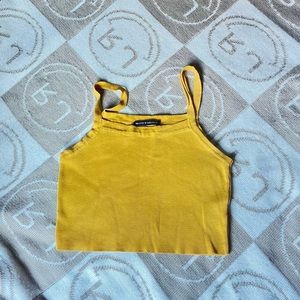 Brandy Melville Mustard Yellow Crop top | One Size